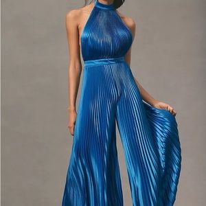 Cinema Jumpsuit in Bright Blue in a Small (AUS 8) Anthropologie L'IDEE Revolve
